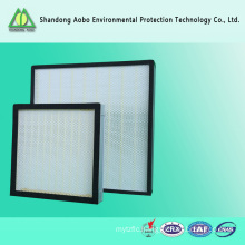 HVAC, H13/14 wood frame Aluminum Separator deep-pleated HEPA filter for cleanroom